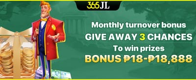 Monthly Turnover Jackpot promotion banner